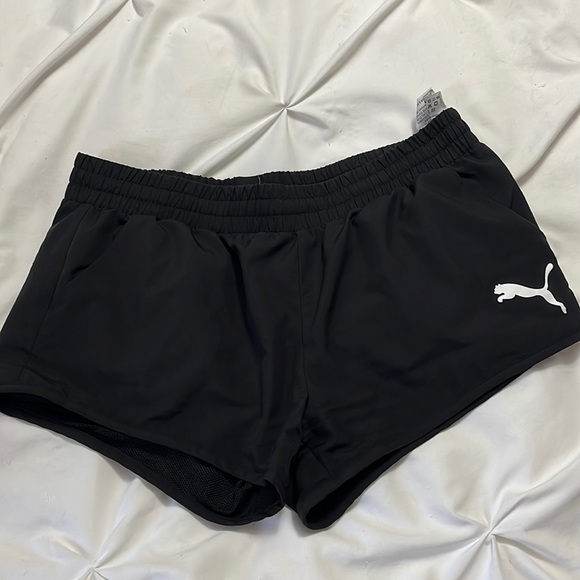 Puma Pants - Puma black shorts  net lined Medium